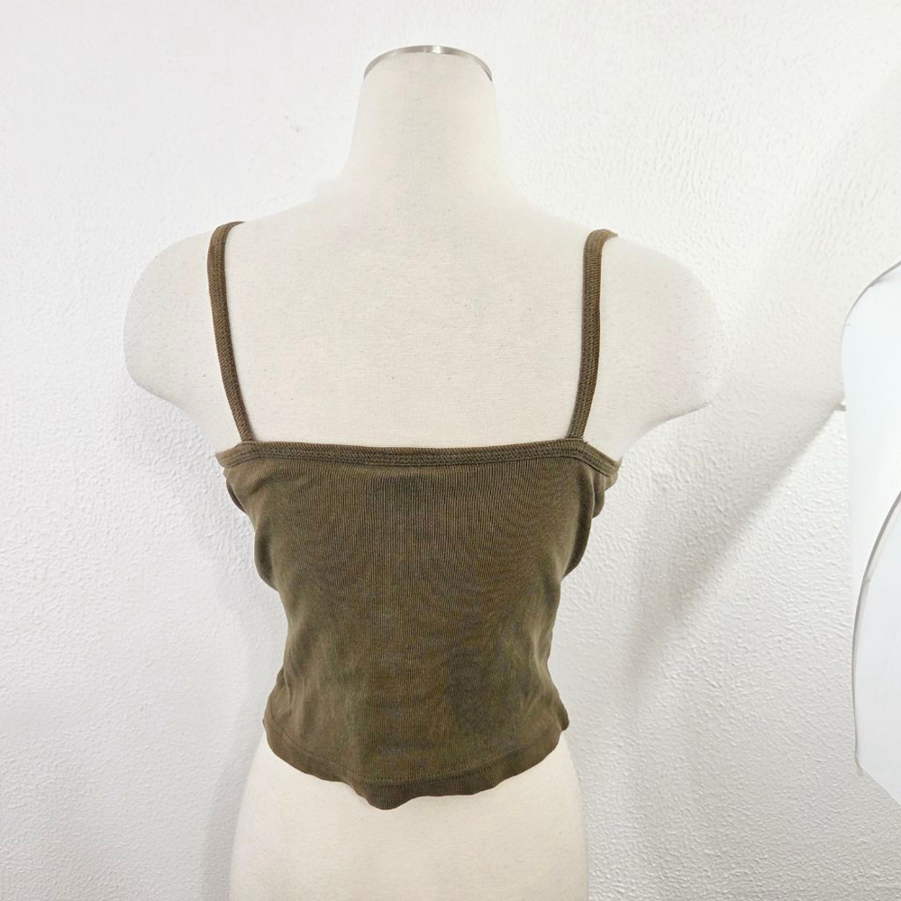 Vintage Maurice's 90's butterfly tank top dark green bandana women's y2k - Picture 2 of 4